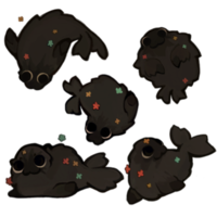 This artist makes a lot of character designs featuring seal elements.
