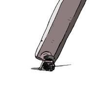 A fan art based on the Humongous Sword Guy image