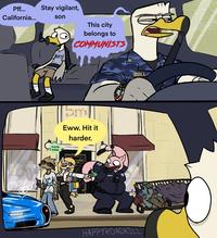 From the Tweet:
"actually made this before the election tho it seems slightly more relevant now after watching CA vote no on things like rent control and, like, Prohibiting Slavery"