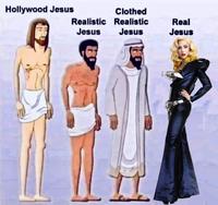 A Lady Gaga meme based on the Hollywood Jesus, Realistic Jesus, Real Jesus format