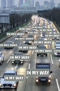 A recaptioned parody version of Real People in Other Cars image