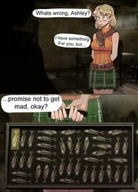 Whats wrong, Ashley? I have something For you, but... ...promise not to get mad, okay?