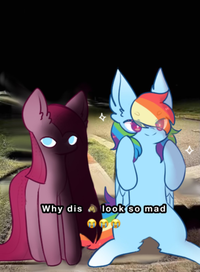 E Why dis look so mad