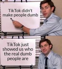 Tik Tok didn't make people dumb Tik Tok just showed us who the real dumb people are t.me/ya pakakal