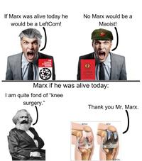 The first Karl Marx version of the I'm Quite Fond of meme