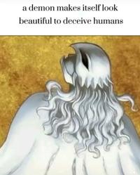 a demon makes itself look beautiful to deceive humans