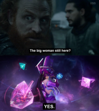 The big woman still here? YES. HBO