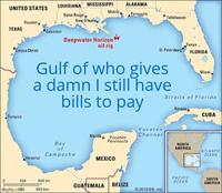 UNITED STATES LOUISIANA MISSISSIPPI Mobile, Baton Rouge Houston. New Orleans. TEXAS *Galveston Deepwater Horizon oil rig Corpus Christi Tampico ALABAMA Pensacola Tallahassee Tampa St. Petersburg FLORIDA Gulf of who gives a damn I still have bills to pay Miami Straits of Florida Havana Veracruz Bay of Campeche CUBA Mérida Yucatán Peninsula Yucatán Channel NORTH AMERICA ATLANTIC OCEAN MEXICO 100 200 mi PACIFIC OCEAN GUATEMALA BELIZE SOUTH AMERICA 300 km ©2010 EB, Inc. ifhgflip.cd50