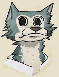 Legoshi as sad cookie