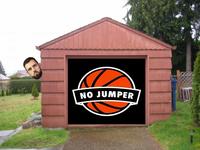 A meme about No Jumper going broke. The meme suggests the new studio will be a shed.