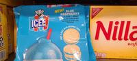 Nilla ABISCO ini Nilla Drop-off alberman 000-027353 PER 14 ICEE NEW! BLUE RASPBERRY ELAVOR CRÈME LLED COOKIES Naturally & Artificially Flavored FIZZ OF A CLASSIC POP & ICEE! キ NABISCO Nilla wafe FERS 1.5 FAT 115mg SODIUM 56 DV 11, TOTAL SUGARS NET WT 11 OZ (311g) UD