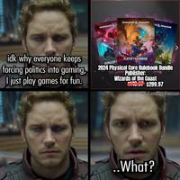 DUNGEONS & DUNGEONS & DRAGONS NS & DRAGONS idk why everyone keeps forcing politics into gaming, I just play games for fun. DUNGEON PLAYER'S HANDBOOK ANUAL 2024 Physical Core Rulebook Bundle Publisher: Wizards of the Coast $299.97 IRL Loading Screens ..What?