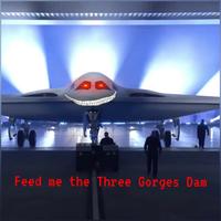 Amidst rising tensions between China and Taiwan, and the U.S. and China in the early 2020s, several internet users began citing the Three Gorges Dam as a possible military target. This tweet features an American bomber jet, likely the B2.