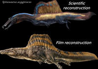 Spinosaurus aegyptiacus Scientific reconstruction Film reconstruction