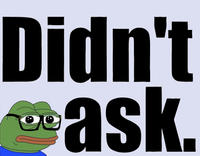 Didn't ask.
