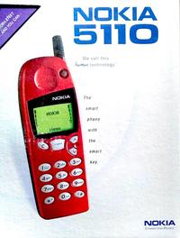 OBILENET AND YOU CAN. NOKIA 5110 We call this human technology. NOKIA The NOKIA Menu 110 smart phone with the smart 2abc 3 def key. 4 ghi 5 ikl 6mno 7 pars 8 tuv 9wxyz 0 井 NOKIA CONNECTING PEOPLE