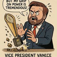 BUT MY GRIP ON POWER IS TREMENDOUS! THE 000 VICE PRESIDENT VANCCE つ