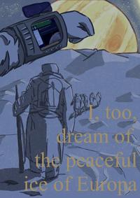 Fan art about an RPG project started by "Twitter / X":https://knowyourmeme.com/memes/sites/twitter-x user @lolt64 and various collaborators in January 2025. @lolt64 began posting as though they were soldiers part of a never-ending war on Europa, a moon of Jupiter known for its icy climate, in early 2025, and went on to spawn a new art, meme and fanfiction trend by April 2025.