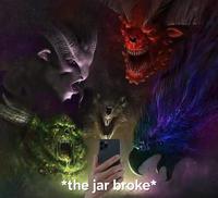 *the jar broke*