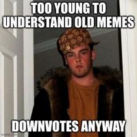 TOO YOUNG TO UNDERSTAND OLD MEMES DOWNVOTES ANYWAY imgflip.com