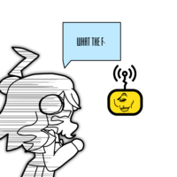 Decode's little twin brother is mewing in front of Teletoon.