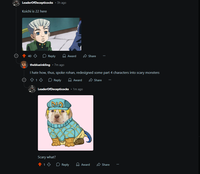 Leader Of Decepticocks ⚫ 3h ago Koichi is 22 here 30 40 Reply theblueinkling ⚫ 7m ago Award Share I hate how, thus, spoke rohan, redesigned some part 4 characters into scary monsters ☹ Ŵ 1 ♡ 813 Reply Award Share LeaderOfDecepticocks • 1m ago Scary what? 1 Reply Award Share