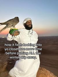 An "image macro":https://knowyourmeme.com/memes/image-macros using the photo of "rapper":https://knowyourmeme.com/memes/cultures/rap-hip-hop Rick Ross holding an eagle in the desert.