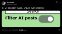 ginnnnnn @ginnnnnn05 OH MY GOD BEST RULE34 UPDATE EVER DROPPED Search Filter AI posts 9:27 AM Apr 30, 2025 -5.9M Views ...
