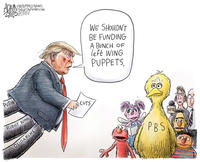 PUTIN THEBUFFALONENS 2/61302025 WE SHOULDN'T BE FUNDING A BUNCH OF left WING PUPPETS. RIGHT WING OLIGARCHS BUNCUTS PBS NPR