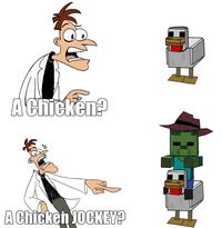 A Chicken? A Chicken JOCKEY?