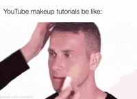 YouTube makeup tutorials be like: made with mematic