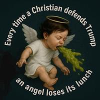 Christian defends 7 Every time a an angel loses its lunch