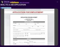 r/Shark Park - 19 days ago GiganRex9282 Air Fryer Owner Top 1% Commenter BOO, ITS A JOB APPLICATION Jumpscares at 05:24 APPLICATION FOR EMPLOYMENT DATE ALABLE COLLEGE APPLICATION FOR EMPLOYMENT Your Company Nam Your Adows Cy S APPLICANT INFORMATION