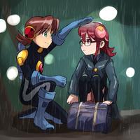 Capcom, Rockman Exe (Mega Man Battle Network): Hub Hikari and Mayl Sakurai

@mayaontherapy: "I watched a k-drama called "I holo you" and it reawakened my love for my fav crack ship uwu #rockmanexe #MMBN"
https://x.com/mayaontherapy/status/1906030432484761724