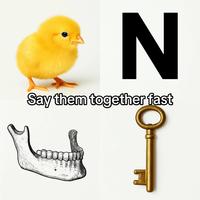 N Say them together fast