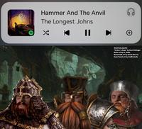 LONGEST Hammer And The Anvil The Longest Johns || + American psycho "Erebor's deep" by David Metzger Bofur art by N. Keller Runesmith art by Xavier Baurez Dwarf went art by Grafit studio