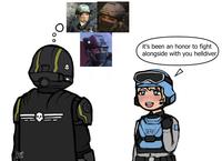 it's been an honor to fight alongside with you helldiver A Hern Fha SEAF