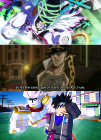 So it's the same type of Stand as Star Platinum.