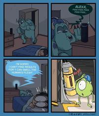 9 I'M SORRY, I CAN'T FIND RESULTS FOR "I CAN SMELL THE HUMAN'S FLESH". DINDIN /// Onzyt @YELLOGRE ALEXA, PSSS PSSS PSSS PSSS PSSS...