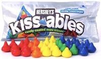 HERSHEY'S milk chocolate KISS ables candy coated mini kisses