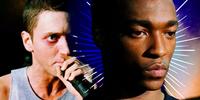 Eminem used actual information about Anthony Mackie's real life in his final rap battle versus Macki...