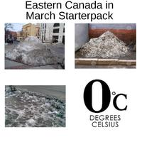Eastern Canada in March Starterpack 0°c DEGREES CELSIUS