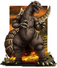 Godzilla raids again