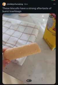 r/mildlyinfuriating 36m These biscuits have a strong aftertaste of burnt trashbags ogra 1/2 LETE UNIT INTEGRAL