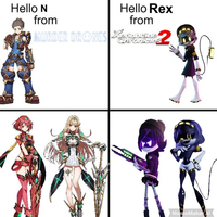 Hello N from Hello Rex from MURDER DRONES Kare 2 blade ranicles MemeMakerai