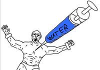 A "meme":https://knowyourmeme.com/memes/memes using the "Soyjak":https://knowyourmeme.com/memes/soy-boy-face-soyjak getting a shot of "Hope" from a giant syringe. 