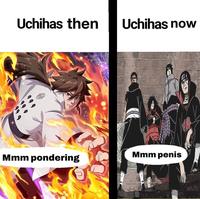 Uchihas then vs Uchihas now meme