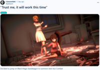 r/acecombat ⚫ 1 day ago JKanitsorn "Trust me, it will work this time" Humor Decided to jump on Black Magic bandwagon to summon next Ace Combat ...