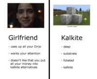 Redditor /u/TwoMoreMilliseconds posted a meme about kalkite to /r/Andor in late May 2025, gathering over 2,600 upvotes in a week.