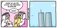 MAYBE WE CAN TRY GIFTING THE PRESIDENT AN AIRPLANE. AGAIN? STONETOSS.COM